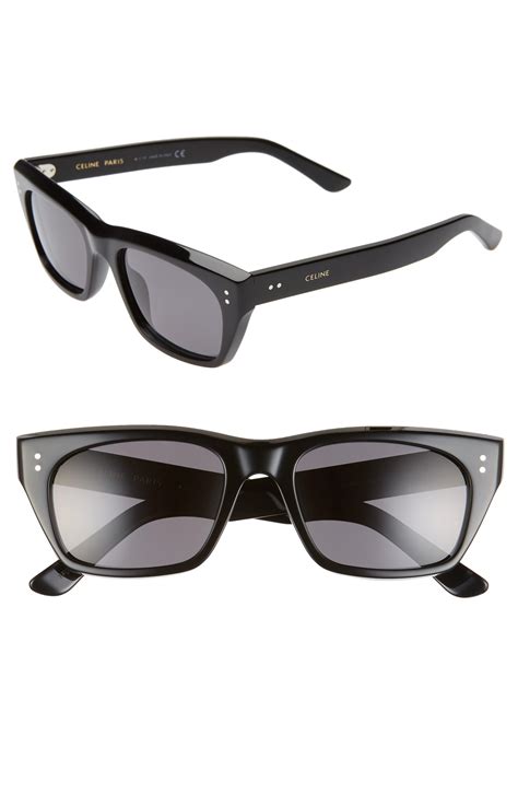 celine 53mm polarized rectangle sunglasses|celine usa.